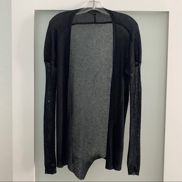 Alexander Wang Sweaters | Alexander Wang Silk Alpaca Sheer Black Cardigan Xs | Color: Black | Size: Xs | Pm-49910217's Closet